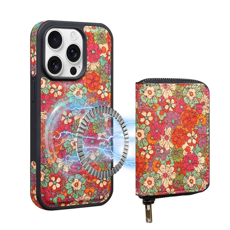 Denior D23 MagSafe Detachable Zipper Wallet Holder Phone Case, For iPhone 16 Pro Max, For iPhone ...