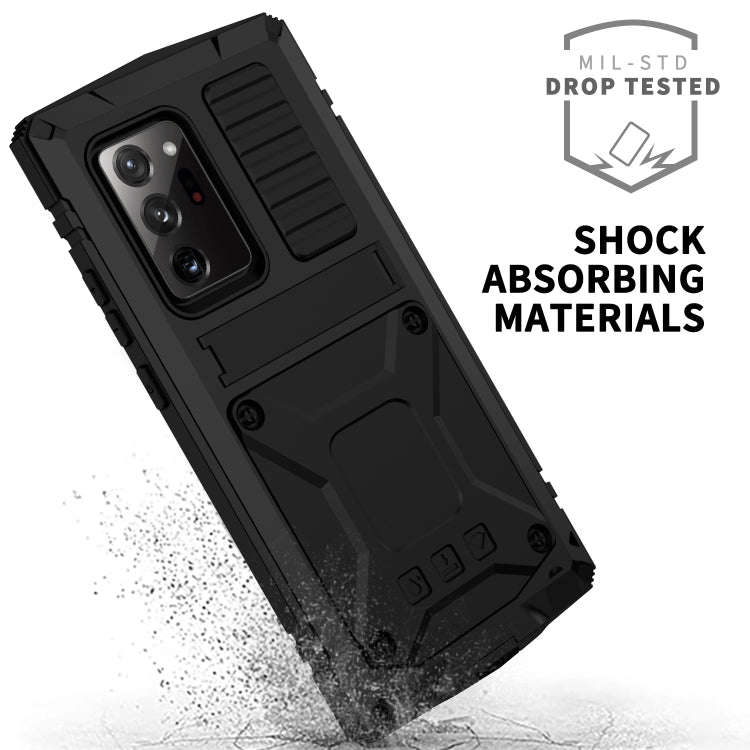 Shockproof Waterproof Dust-proof Metal + Silicone Protective Case with Holder, For Samsung Galaxy...