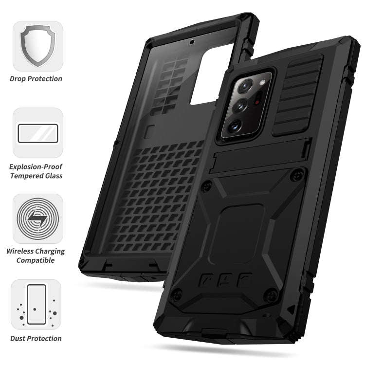 Shockproof Waterproof Dust-proof Metal + Silicone Protective Case with Holder, For Samsung Galaxy...