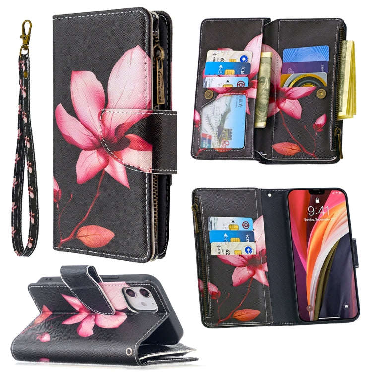 Colored Drawing Pattern Zipper Horizontal Flip Leather Case with Holder & Card Slots & Wallet, Fo...