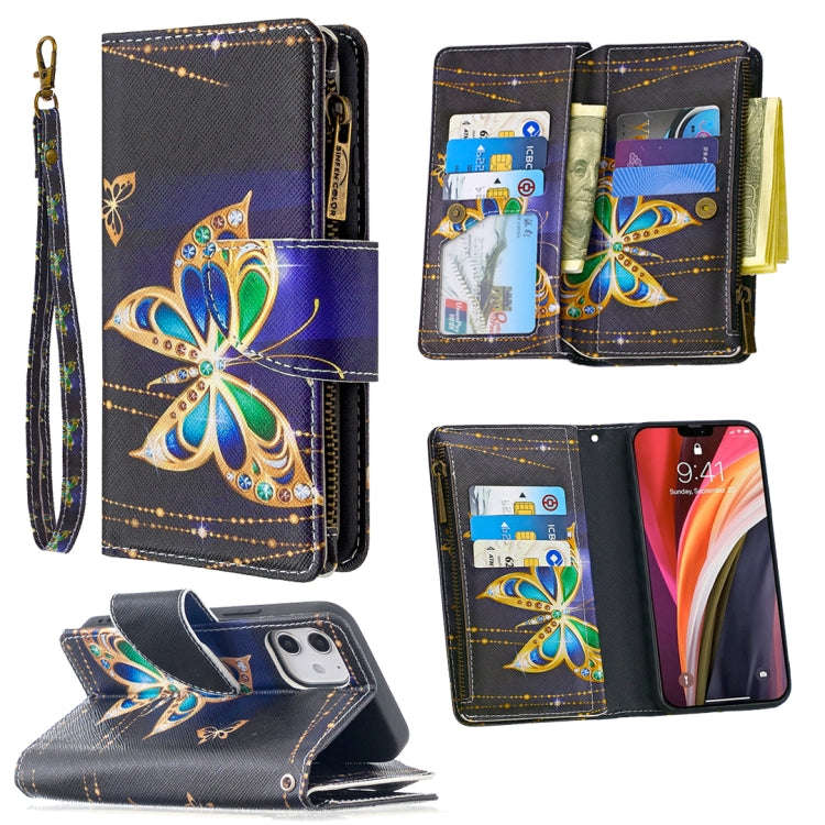Colored Drawing Pattern Zipper Horizontal Flip Leather Case with Holder & Card Slots & Wallet, Fo...