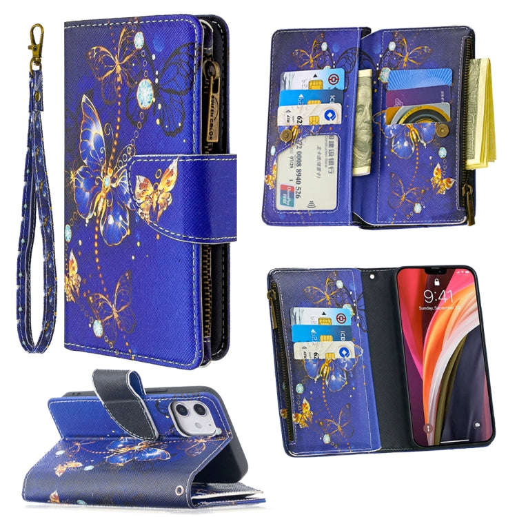 Colored Drawing Pattern Zipper Horizontal Flip Leather Case with Holder & Card Slots & Wallet, Fo...