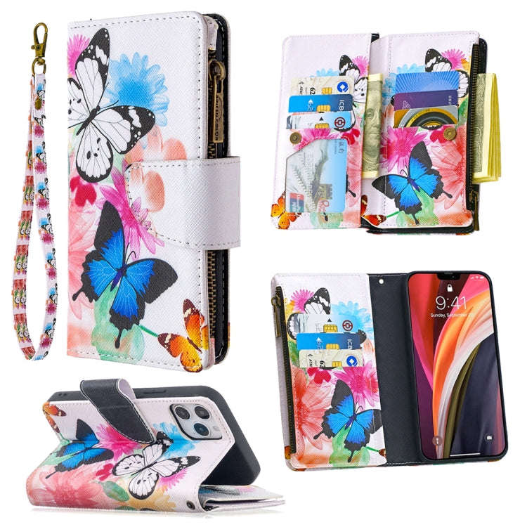Colored Drawing Pattern Zipper Horizontal Flip Leather Case with Holder & Card Slots & Wallet, Fo...