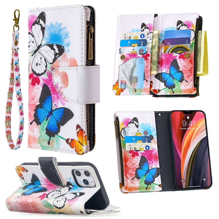 Colored Drawing Pattern Zipper Horizontal Flip Leather Case with Holder & Card Slots & Wallet, Fo...
