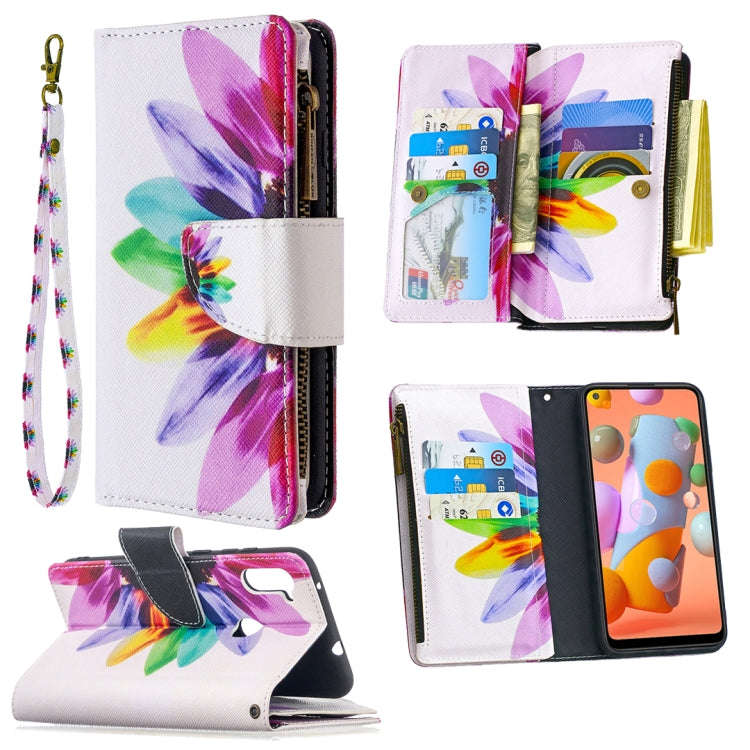Colored Drawing Pattern Zipper Horizontal Flip Leather Case with Holder & Card Slots & Wallet, Fo...
