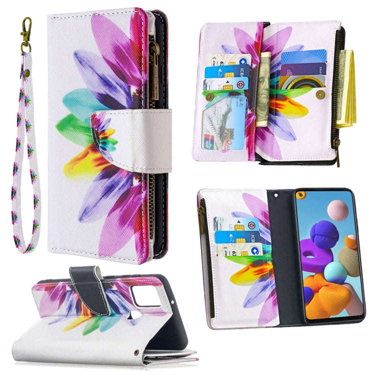 Colored Drawing Pattern Zipper Horizontal Flip Leather Case with Holder & Card Slots & Wallet, Fo...