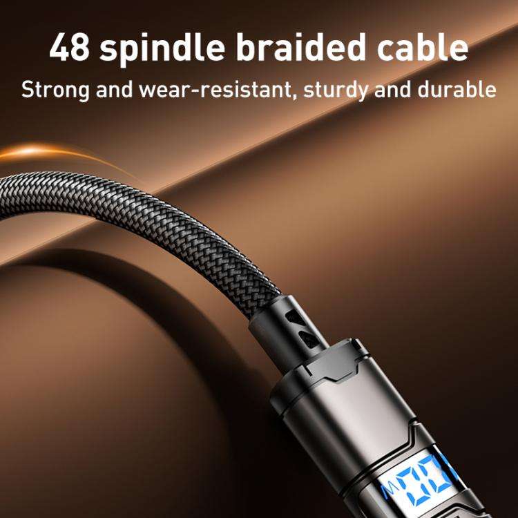 REMAX C01-AL 3A USB to 8 Pin Nylon Braided Data Cable, Length: 1.2m, USB to 8 Pin