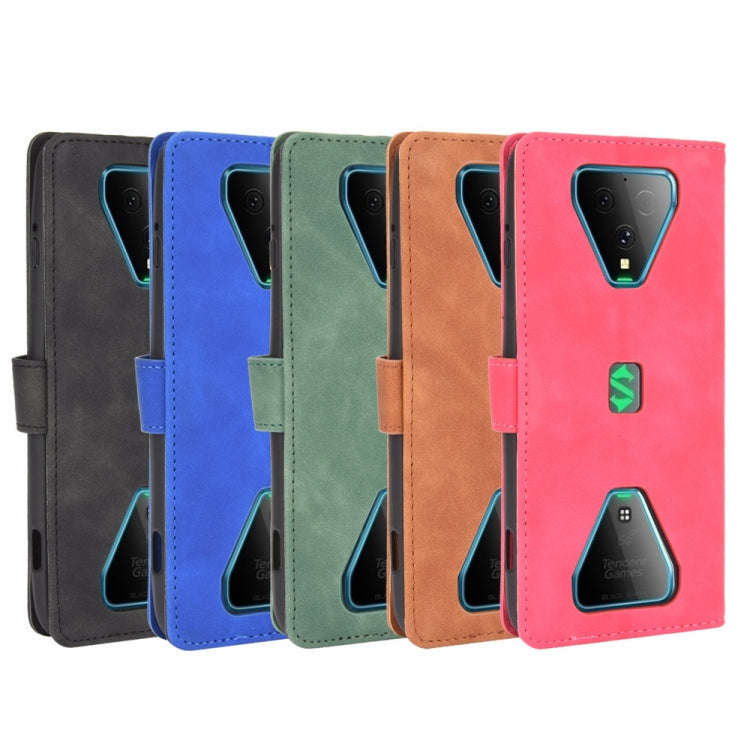 Solid Color Skin Feel Magnetic Buckle Horizontal Flip Calf Texture PU Leather Case with Holder & ...