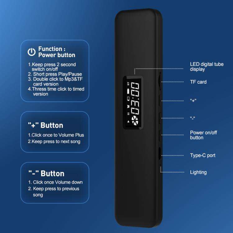 SLEEP BOX Bone Conduction Bluetooth 5.3 Sleep Speaker