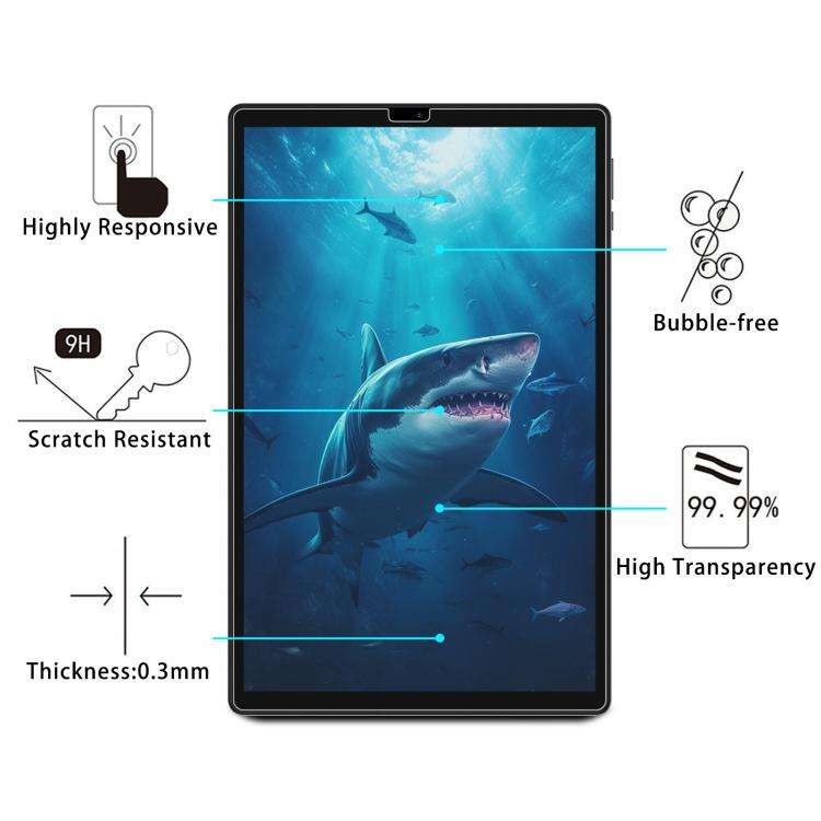 2pcs 9H 0.3mm Explosion-proof Tempered Glass Film, For BEYODFU Tablet L30 10.4