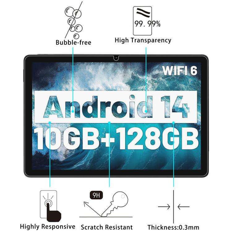 25pcs 9H 0.3mm Explosion-proof Tempered Glass Film, For UGRIHACH A7 11