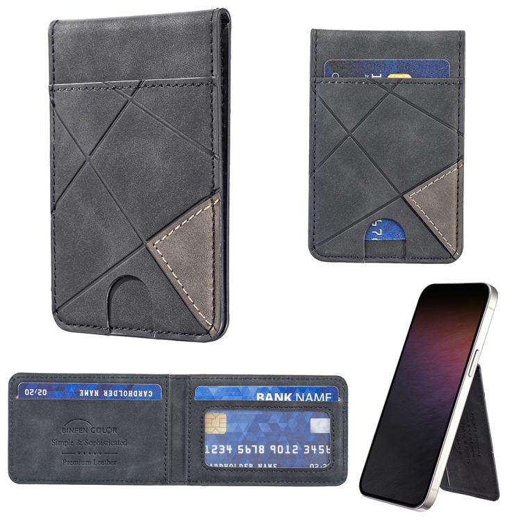 Prismatic Leather Vertical Magnetic Wallet Card Bag Case