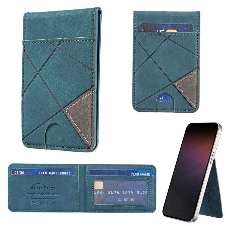 Prismatic Leather Vertical Magnetic Wallet Card Bag Case