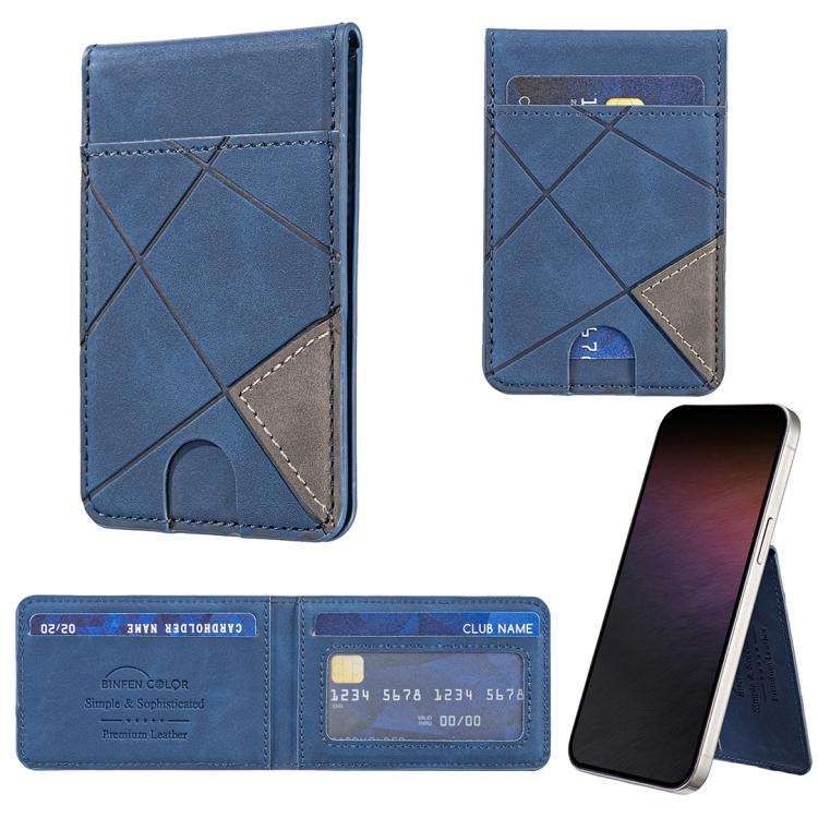 Prismatic Leather Vertical Magnetic Wallet Card Bag Case