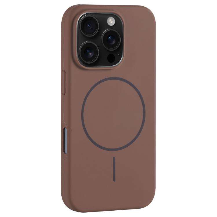 Large Hole Camera MagSafe Liquid Silicone Full Coverage Phone Case, For iPhone 16 Pro Max, For iP...