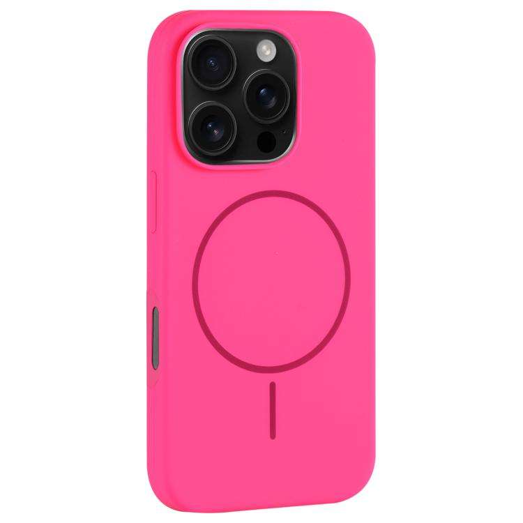 Large Hole Camera MagSafe Liquid Silicone Full Coverage Phone Case, For iPhone 16 Pro Max, For iP...