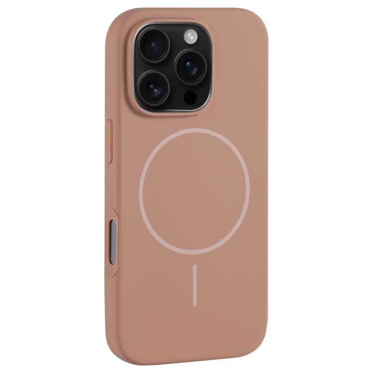 Large Hole Camera MagSafe Liquid Silicone Full Coverage Phone Case, For iPhone 16 Pro Max, For iP...