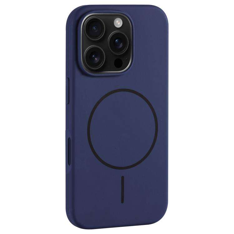 Large Hole Camera MagSafe Liquid Silicone Full Coverage Phone Case, For iPhone 16 Pro Max, For iP...