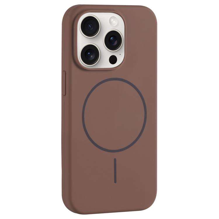 Large Hole Camera MagSafe Liquid Silicone Full Coverage Phone Case, For iPhone 15 Pro Max, For iP...