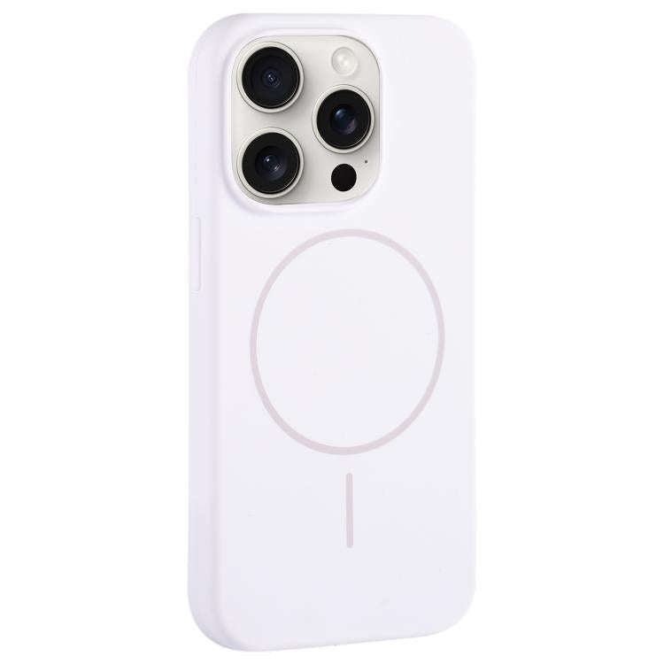 Large Hole Camera MagSafe Liquid Silicone Full Coverage Phone Case, For iPhone 15 Pro Max, For iP...