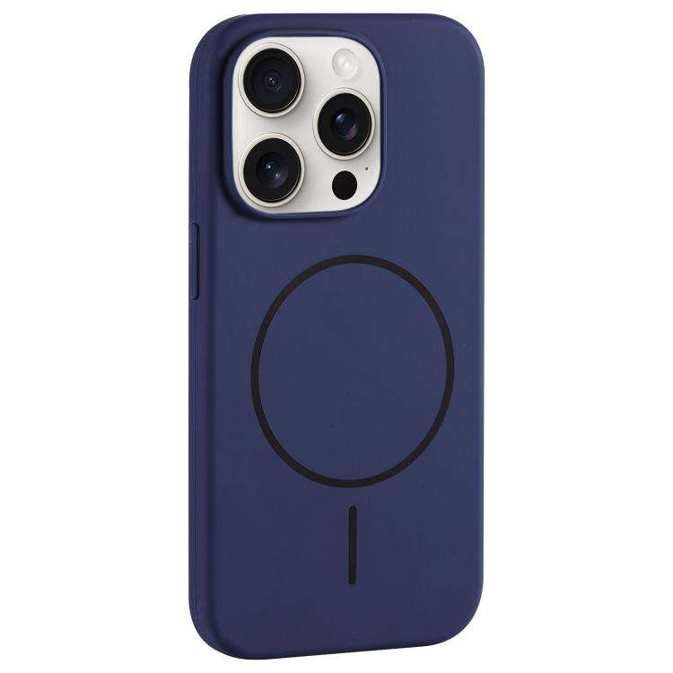 Large Hole Camera MagSafe Liquid Silicone Full Coverage Phone Case, For iPhone 15 Pro Max, For iP...