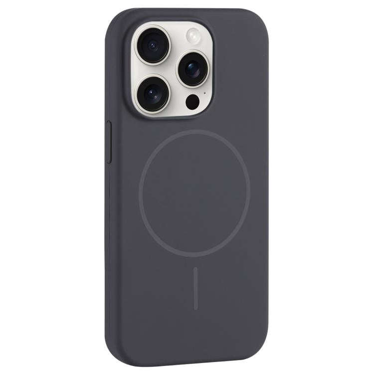 Large Hole Camera MagSafe Liquid Silicone Full Coverage Phone Case, For iPhone 15 Pro Max, For iP...