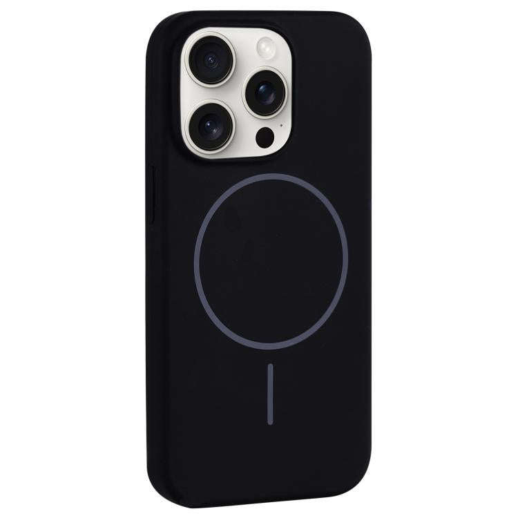 Large Hole Camera MagSafe Liquid Silicone Full Coverage Phone Case, For iPhone 15 Pro Max, For iP...