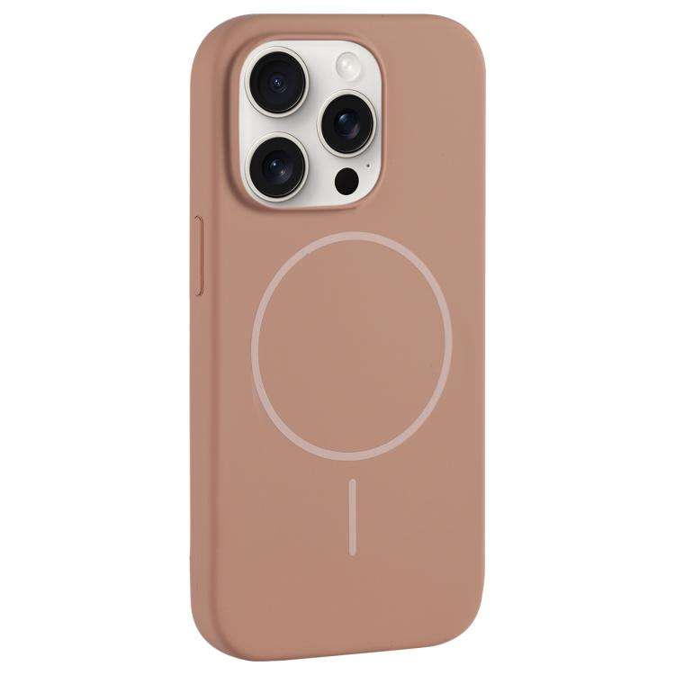 Large Hole Camera MagSafe Liquid Silicone Full Coverage Phone Case, For iPhone 15 Pro Max, For iP...