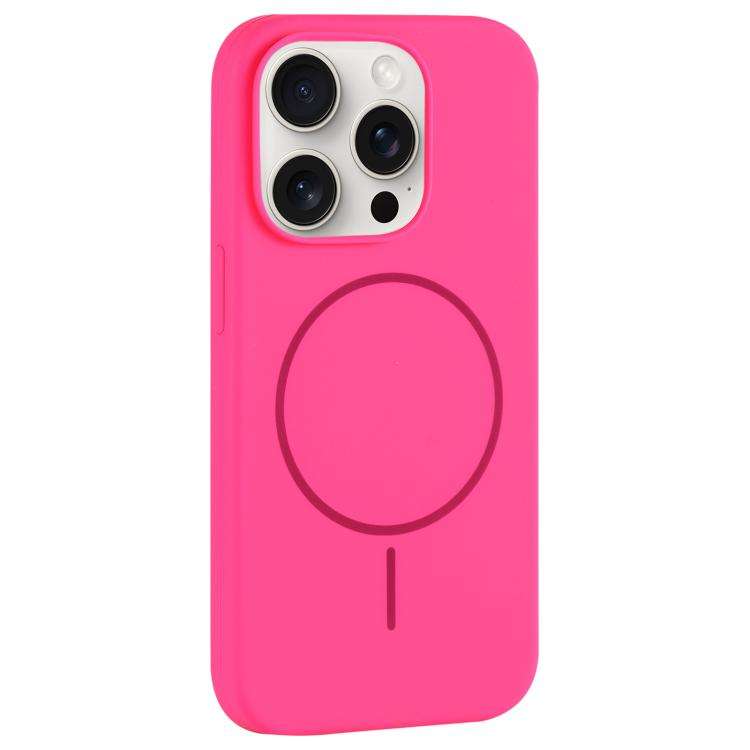 Large Hole Camera MagSafe Liquid Silicone Full Coverage Phone Case, For iPhone 15 Pro Max, For iP...