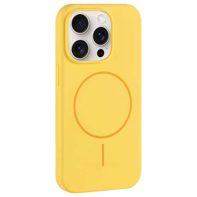 Large Hole Camera MagSafe Liquid Silicone Full Coverage Phone Case, For iPhone 15 Pro Max, For iP...
