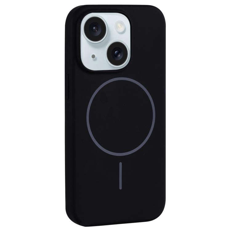Large Hole Camera MagSafe Liquid Silicone Full Coverage Phone Case, For iPhone 15 Pro Max, For iP...