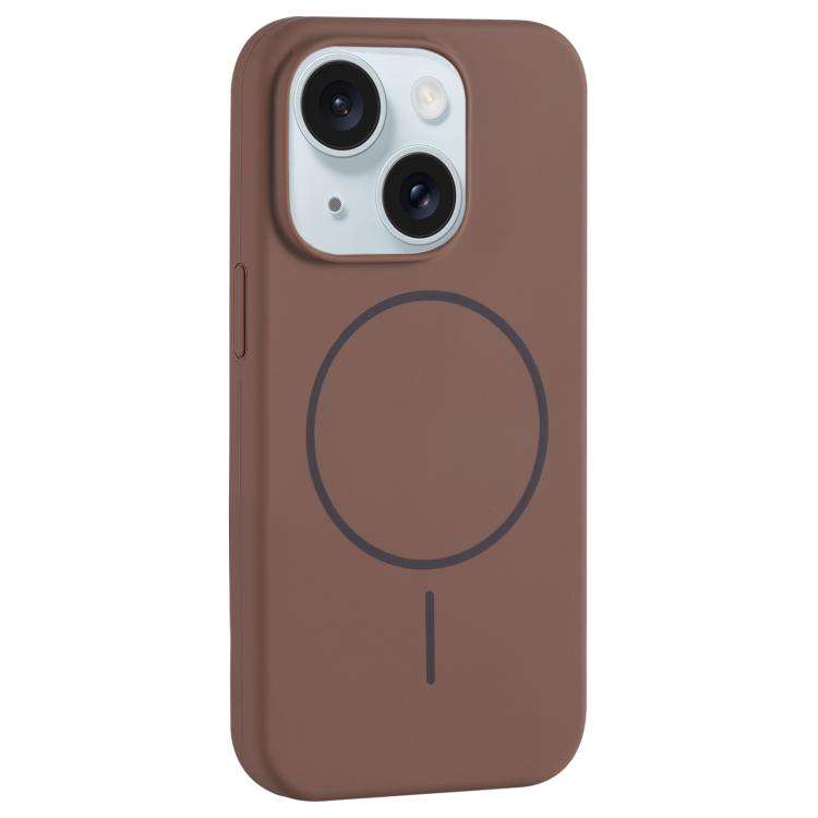 Large Hole Camera MagSafe Liquid Silicone Full Coverage Phone Case, For iPhone 15 Pro Max, For iP...