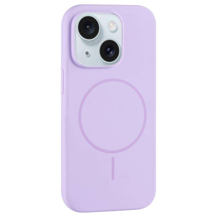 Large Hole Camera MagSafe Liquid Silicone Full Coverage Phone Case, For iPhone 15 Pro Max, For iP...