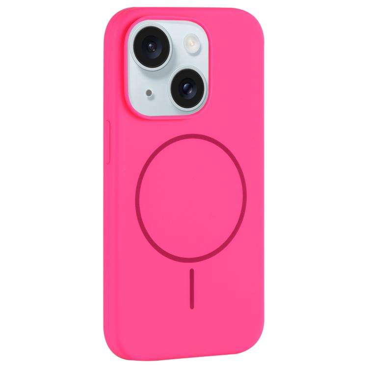 Large Hole Camera MagSafe Liquid Silicone Full Coverage Phone Case, For iPhone 15 Pro Max, For iP...