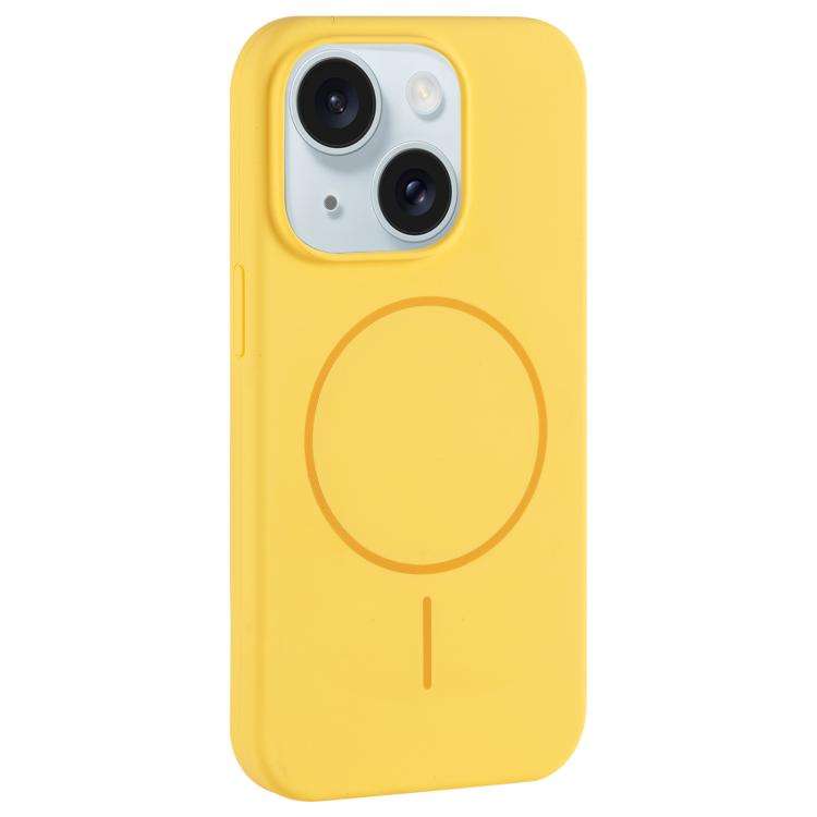 Large Hole Camera MagSafe Liquid Silicone Full Coverage Phone Case, For iPhone 15 Pro Max, For iP...