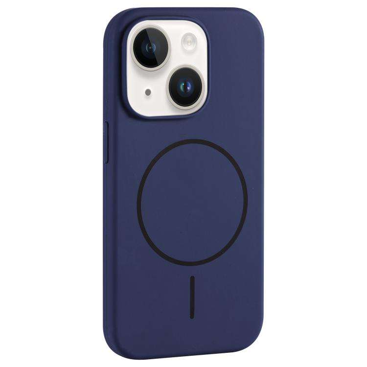 Large Hole Camera MagSafe Liquid Silicone Full Coverage Phone Case, For iPhone 14 Plus, For iPhon...