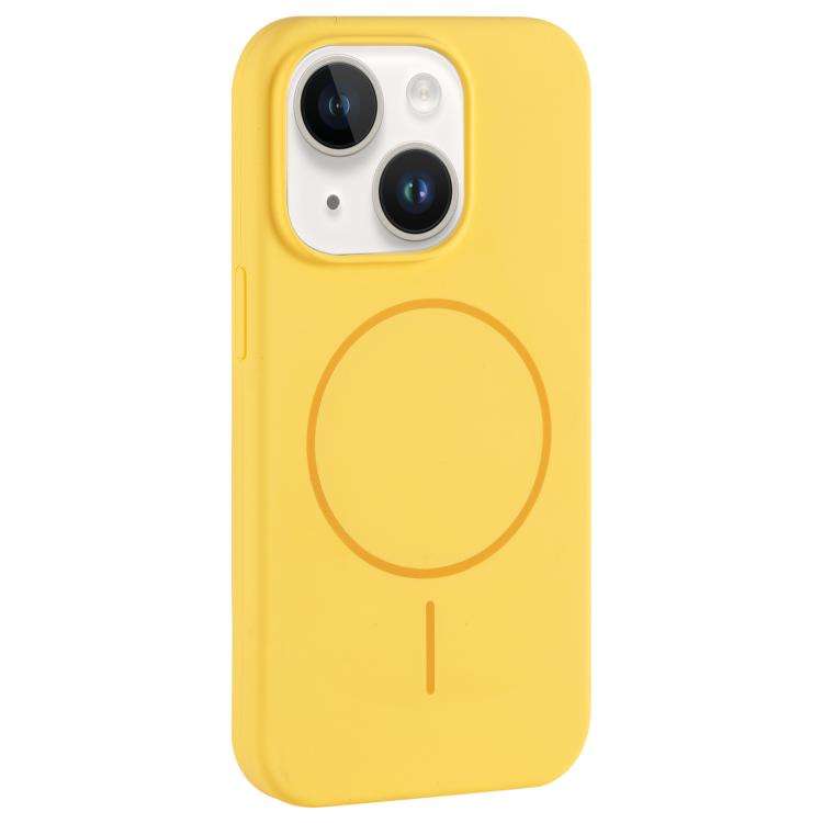 Large Hole Camera MagSafe Liquid Silicone Full Coverage Phone Case, For iPhone 14 Plus, For iPhon...
