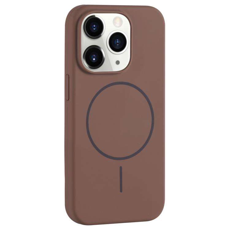 Large Hole Camera MagSafe Liquid Silicone Full Coverage Phone Case, For iPhone 12 Pro Max, For iP...