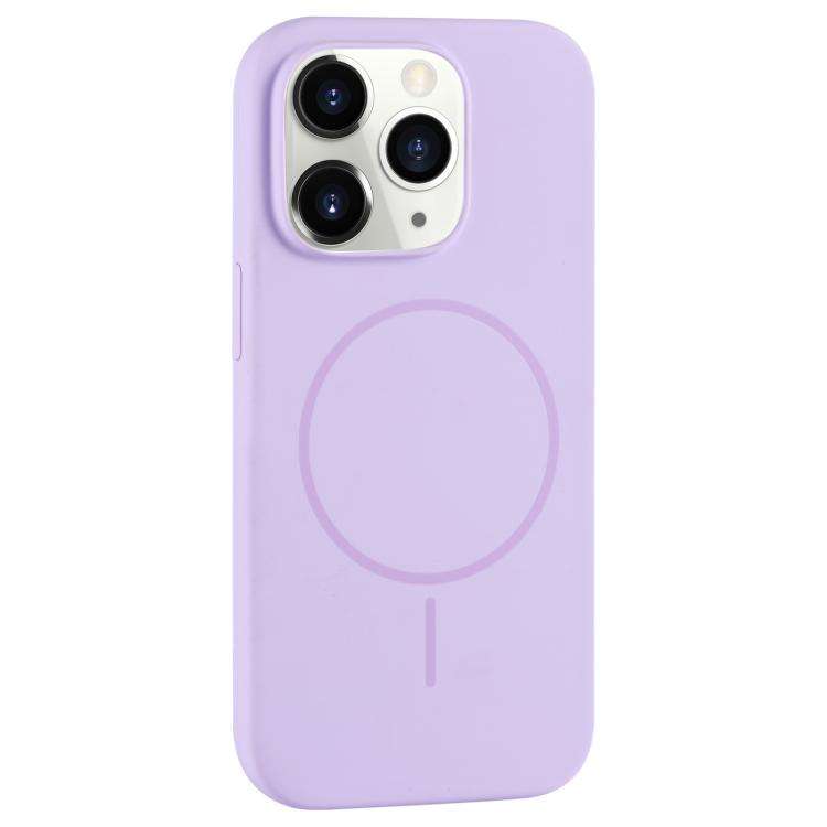 Large Hole Camera MagSafe Liquid Silicone Full Coverage Phone Case, For iPhone 12 Pro Max, For iP...