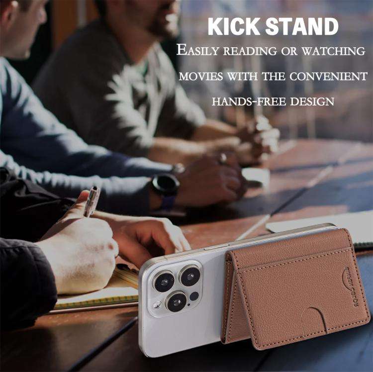 Solid Color Leather Horizontal Magnetic Wallet Card Bag Case