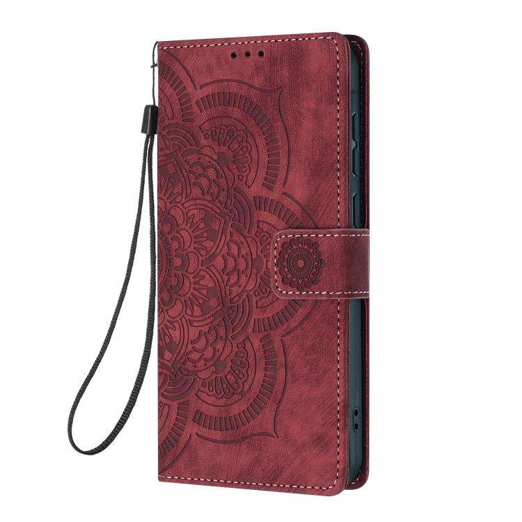 Mandala Embossed Retro Frosted Leather Phone Case, For iPhone XR, For iPhone XS Max, For iPhone 7...