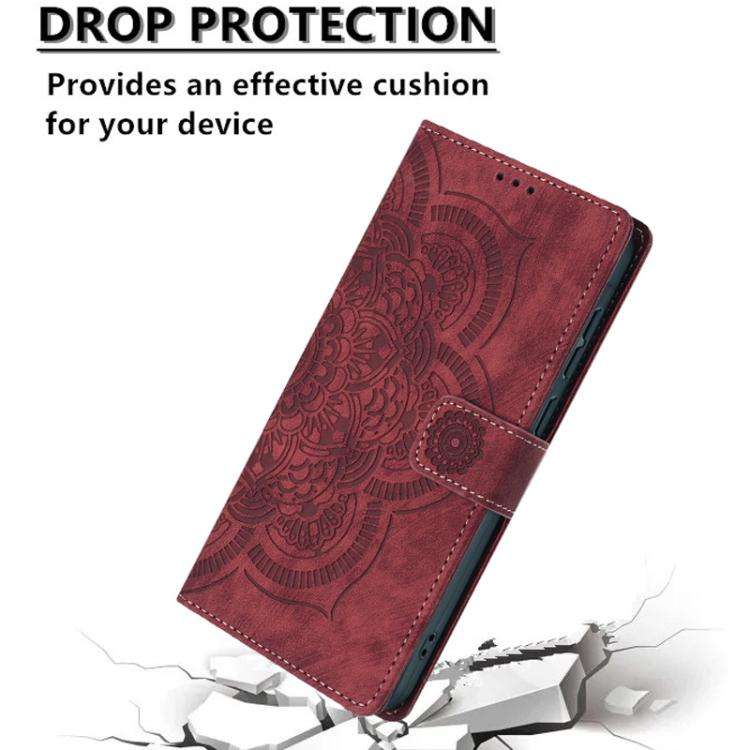 Mandala Embossed Retro Frosted Leather Phone Case, For iPhone XR, For iPhone XS Max, For iPhone 7...