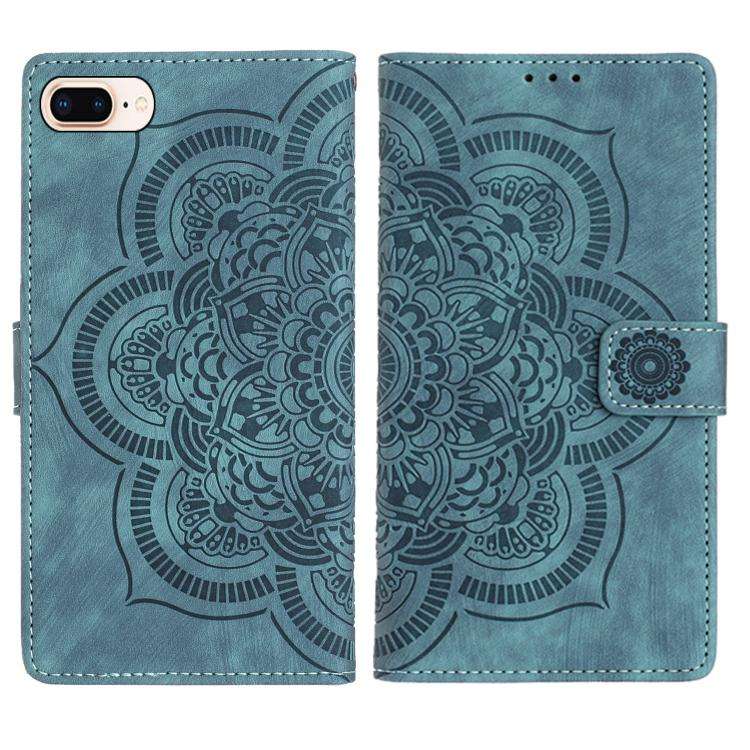 Mandala Embossed Retro Frosted Leather Phone Case, For iPhone XR, For iPhone XS Max, For iPhone 7...
