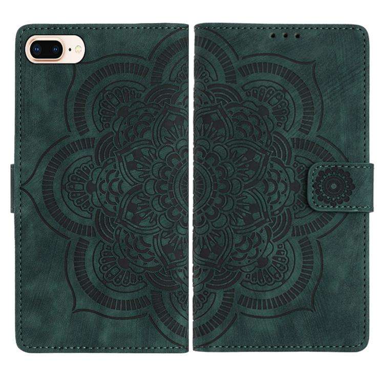 Mandala Embossed Retro Frosted Leather Phone Case, For iPhone XR, For iPhone XS Max, For iPhone 7...
