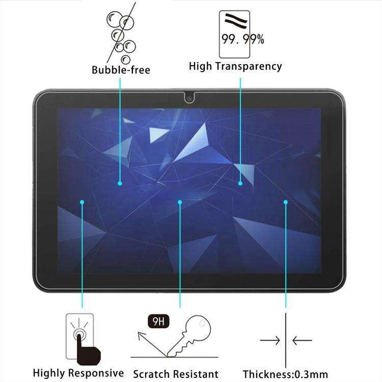 9H 0.3mm Explosion-proof Tempered Glass Film, For Kyocera Digno Tab2 5G