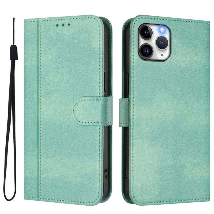 Line Splicing Buckle Retro Leather Phone Case, For iPhone 11 Pro Max, For iPhone 11, For iPhone 1...
