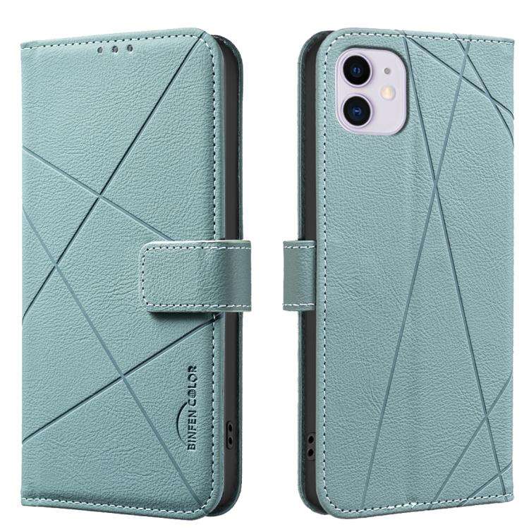 Geometric Pattern RFID Leather Phone Case, For iPhone 6 / 7 / 8 / SE, For iPhone 13 Pro Max, For ...