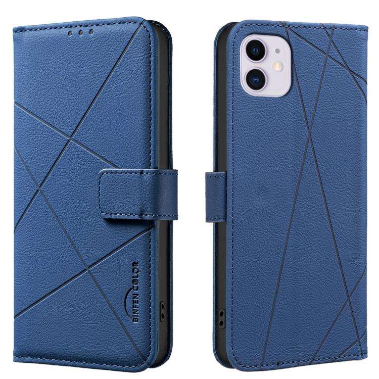 Geometric Pattern RFID Leather Phone Case, For iPhone 6 / 7 / 8 / SE, For iPhone 13 Pro Max, For ...