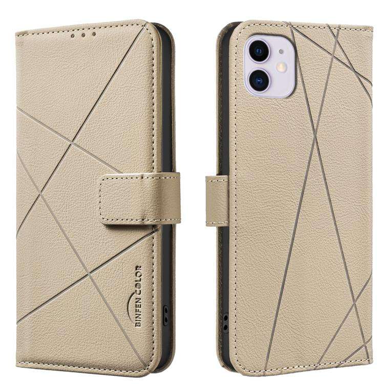 Geometric Pattern RFID Leather Phone Case, For iPhone 6 / 7 / 8 / SE, For iPhone 13 Pro Max, For ...