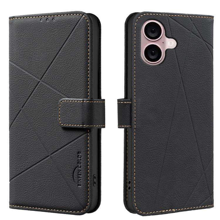 Geometric Pattern RFID Leather Phone Case, For iPhone 18 Pro/17 Pro, For iPhone 18 Pro Max/17 Pro...